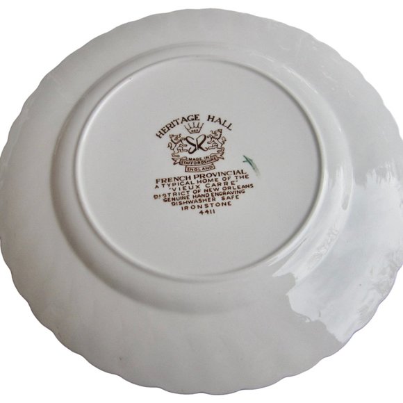 VTG Johnson Bros Heritage Hall 2 Salad Plates French Provincial New Orleans Home - Picture 3 of 3
